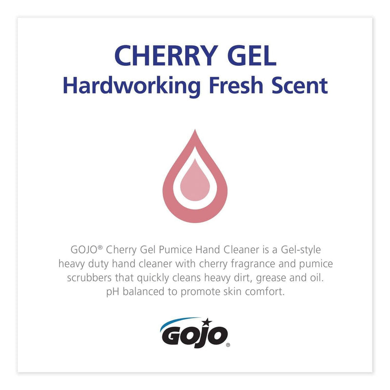 Gojo Cherry Gel Pumice Hand Cleaner, 5000 Ml Refill, 2/Carton - GOJ759002 - TotalRestroom.com