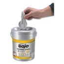 Gojo Scrubbing Towels, Hand Cleaning, Silver/Yellow, 10 1/2 X 12, 72/Bucket - GOJ639606EA - TotalRestroom.com
