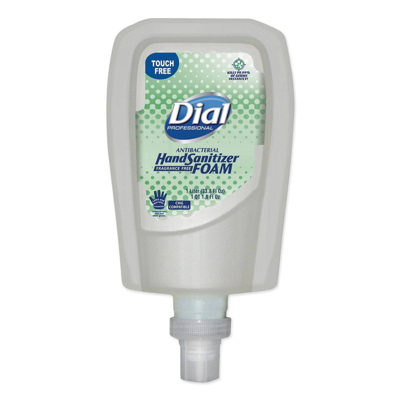Dial Fit Fragrance-Free Antimicrobial Foaming Hand Sanitizer Touch-Free Dispenser Refill, 1000 Ml - DIA16694EA - TotalRestroom.com