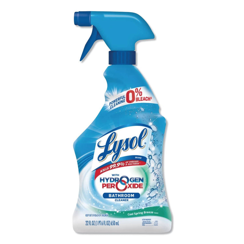 Lysol Bathroom Cleaner With Hydrogen Peroxide, 22 Oz Spray Bottle - RAC85668 - TotalRestroom.com