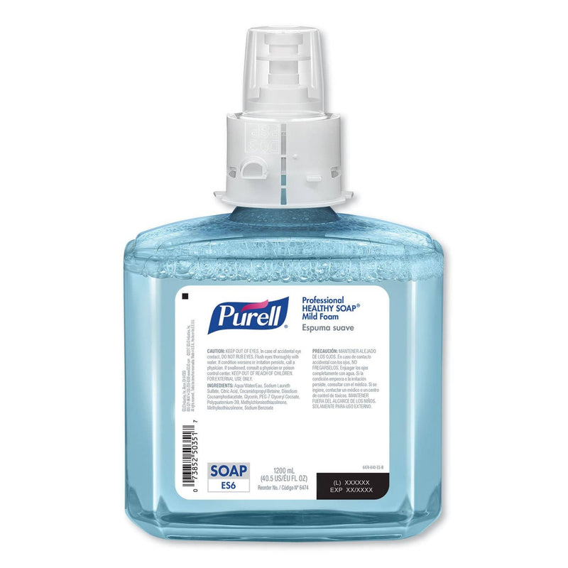 Purell Professional Healthy Soap Mild Foam, Fragrance-Free, For Es6 Dispensers, 2/Ct - GOJ647402 - TotalRestroom.com