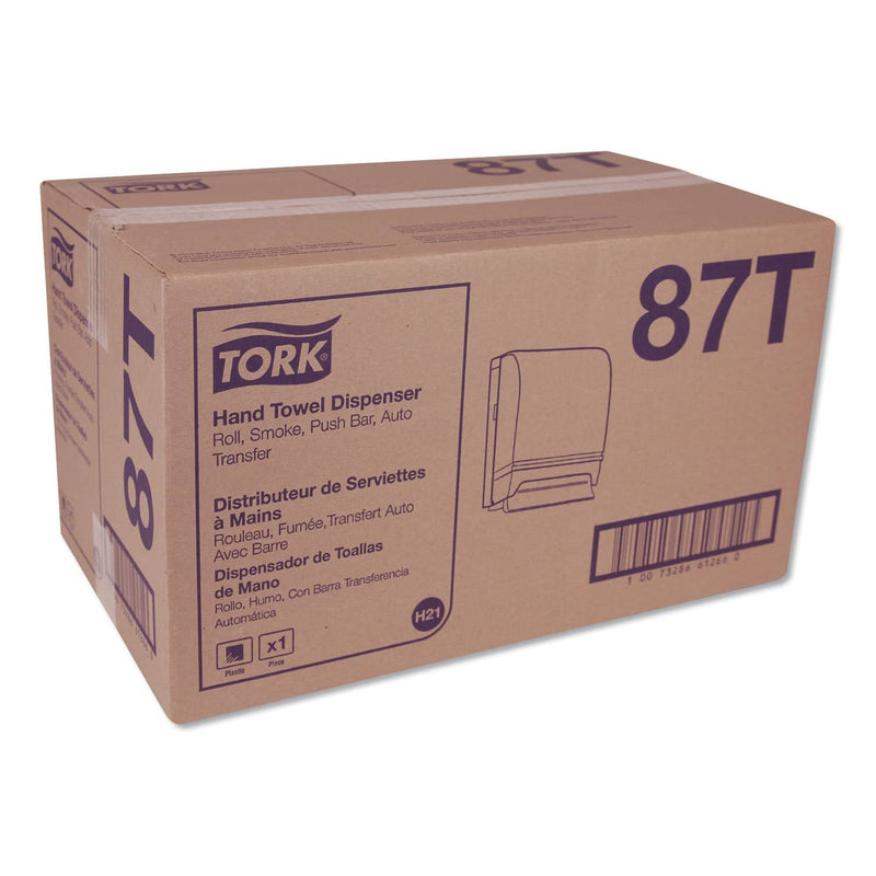 Tork Hand Towel Roll Dispenser Push Bar, Metal/Plastic, 10.5" X 8.75" X 15.75", Gray - TRK87T - TotalRestroom.com