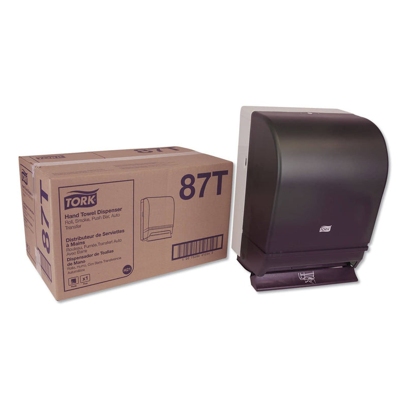 Tork Hand Towel Roll Dispenser Push Bar, Metal/Plastic, 10.5" X 8.75" X 15.75", Gray - TRK87T - TotalRestroom.com