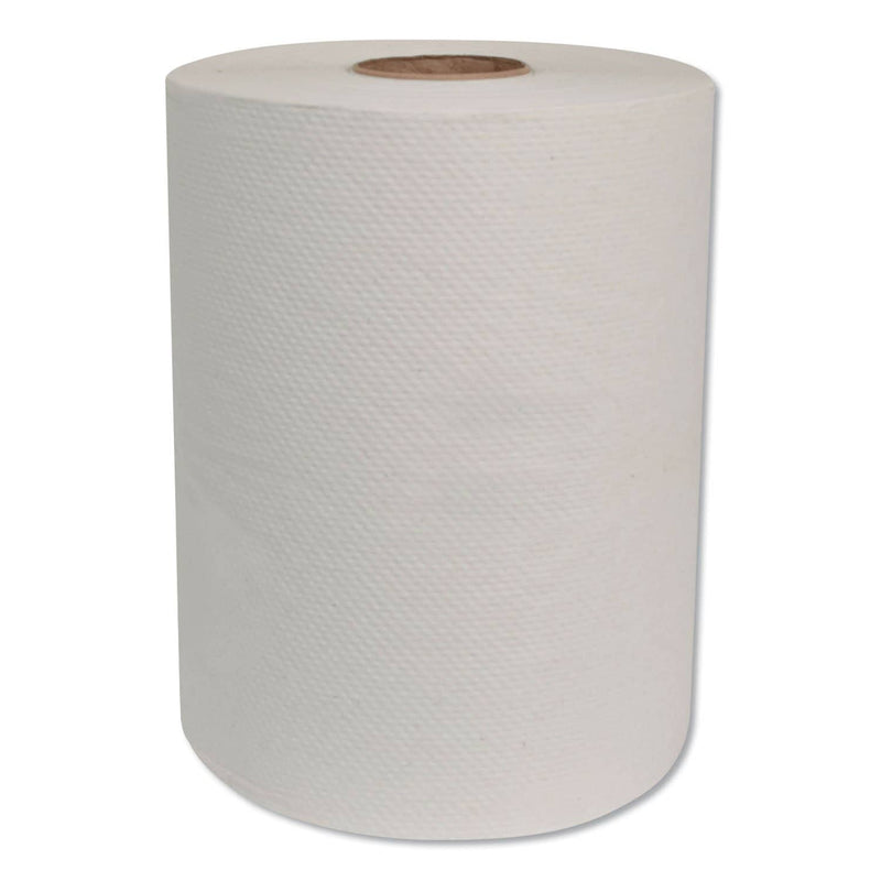 Tork Hardwound Roll Towels, 7.88" X 425 Ft, White, 12 Rolls/Carton - TRK214650 - TotalRestroom.com