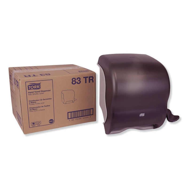 Tork Compact Hand Towel Roll Dispenser, 12.49 X 8.6 X 12.82, Smoke - TRK83TR - TotalRestroom.com