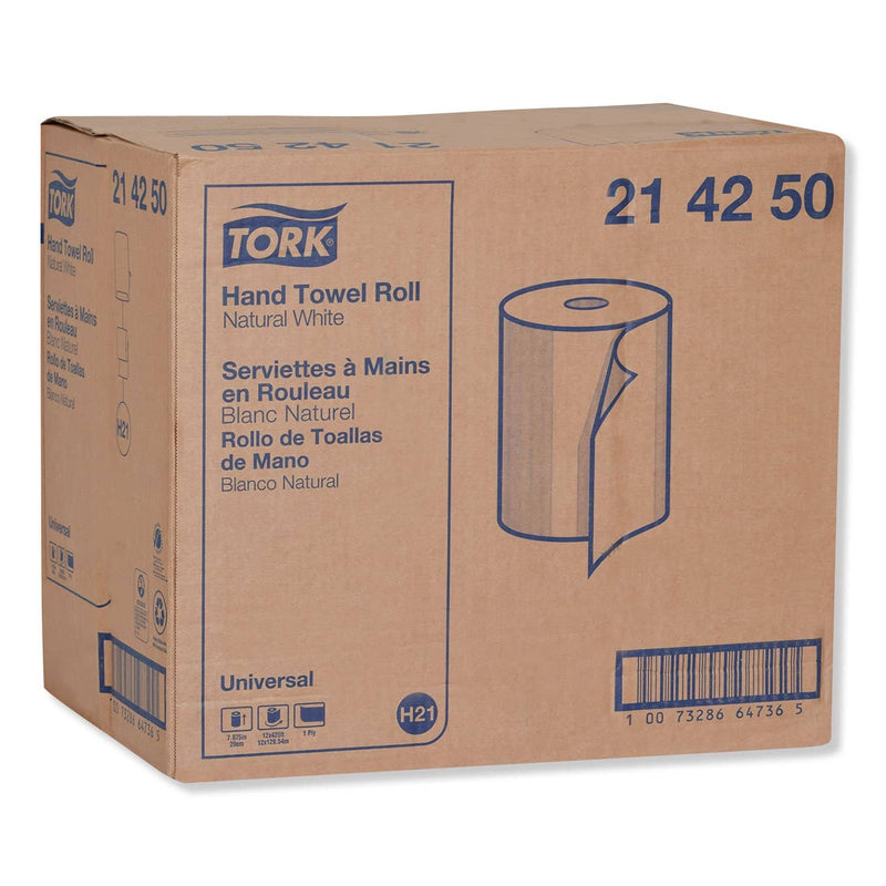 Tork Hardwound Roll Towels, 7.88" X 425 Ft, Natural White - TRK214250 - TotalRestroom.com