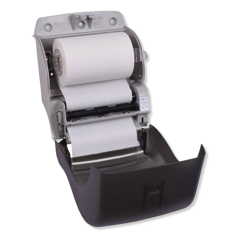 Tork Hand Towel Dispenser, Plastic, 8" X 9.12" X 14.39", Translucent Smoke - TRK86ECO - TotalRestroom.com