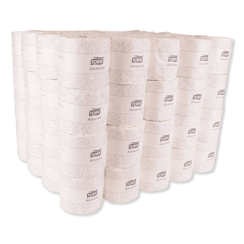 Tork Advanced Bath Tissue, Septic Safe, 2-Ply, White, 550 Sheets/Roll, 80 Rolls/Carton - TRKTM6184 - TotalRestroom.com