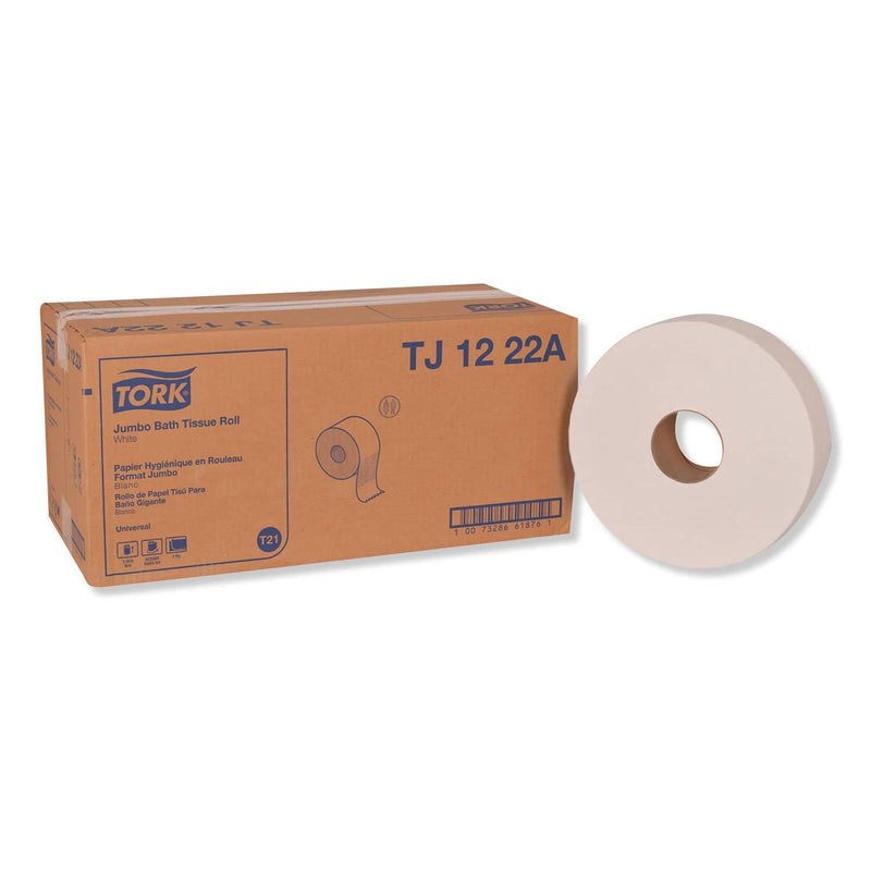 Tork Universal Jumbo Bath Tissue, Septic Safe, 2-Ply, White, 3.48" X 2,000 Ft, 6/Carton - TRKTJ1222A - TotalRestroom.com