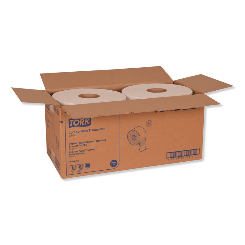 Tork Universal Jumbo Bath Tissue, Septic Safe, 2-Ply, White, 3.48" X 2,000 Ft, 6/Carton - TRKTJ1222A - TotalRestroom.com