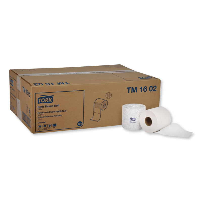 Tork Universal Bath Tissue, Septic Safe, 2-Ply, White, 420 Sheets/Roll, 48 Rolls/Carton - TRKTM1602 - TotalRestroom.com