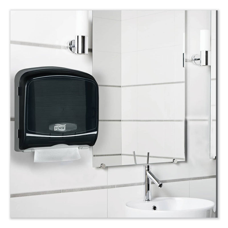 Tork Multifold Hand Towel Dispenser, Plastic, 12.36" X 5.18" X 13", Smoke/Gray - TRK78T1 - TotalRestroom.com