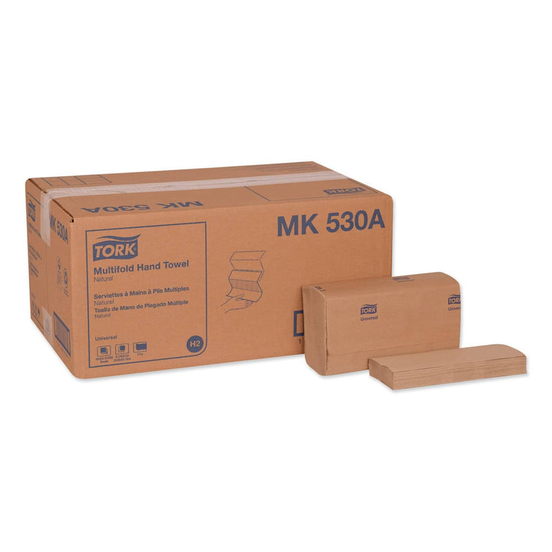 Tork Universal Multifold Hand Towel, 9.13 X 9.5, Natural, 250/Pack,16 Packs/Carton - TRKMK530A - TotalRestroom.com