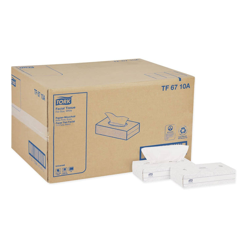Tork Universal Facial Tissue, 2-Ply, White, 100 Sheets/Box, 30 Boxes/Carton - TRKTF6710A - TotalRestroom.com