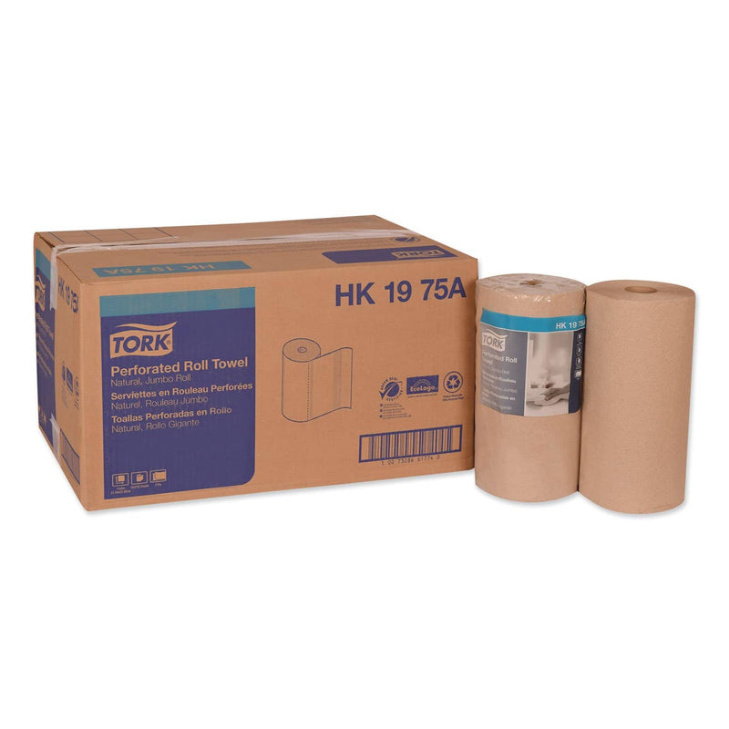 Tork Universal Perforated Towel Roll, 2-Ply, 11 X 9, Natural, 210/Roll,12 Rolls/Carton - TRKHK1975A - TotalRestroom.com