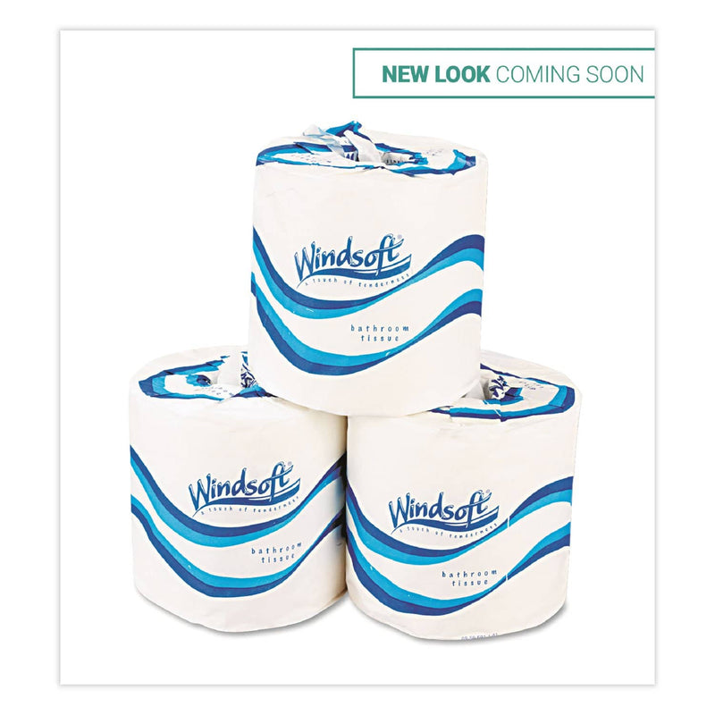 Windsoft Bath Tissue, Septic Safe, 1-Ply, White, 4 X 3.75, 1000 Sheets/Roll, 96 Rolls/Carton - WIN2210 - TotalRestroom.com