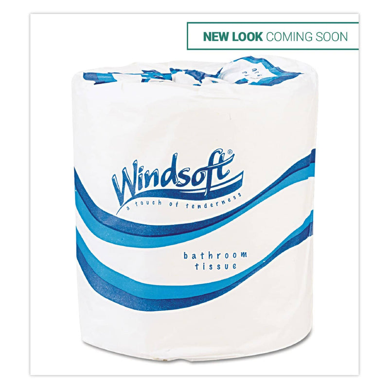 Windsoft Bath Tissue, Septic Safe, 2-Ply, White, 4.5 X 4.5, 500 Sheets/Roll, 96 Rolls/Carton - WIN2200B - TotalRestroom.com
