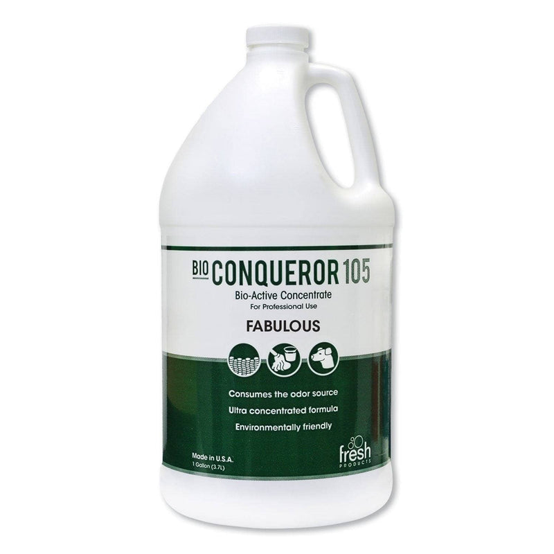 Fresh Products Bio Conqueror 105 Enzymatic Odor Counteractant Concentrate, Lavendar, 1 Gal, 4/Carton - FRS1BWBLAV - TotalRestroom.com