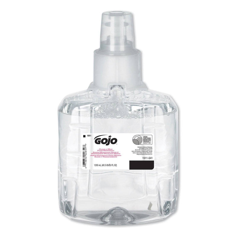 Gojo Clear & Mild Foam Handwash Refill, Fragrance-Free, 1200Ml Refill - GOJ191102EA