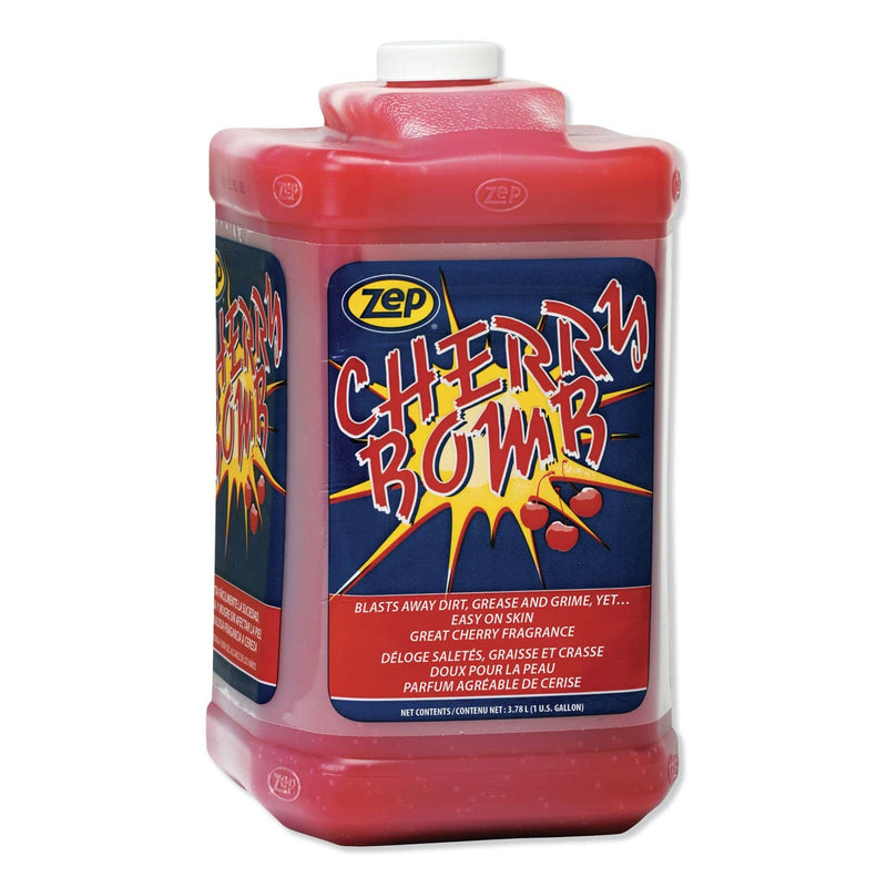 Zep Cherry Bomb Hand Cleaner, Cherry Scent, 1 Gal Bottle, 4/Carton - ZPE95124 - TotalRestroom.com