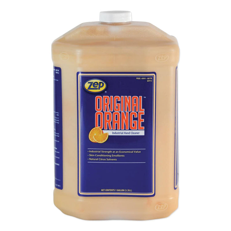 Zep Original Orange Industrial Hand Cleaner, Orange, 1 Gal Bottle, 4/Carton - ZPE99124 - TotalRestroom.com