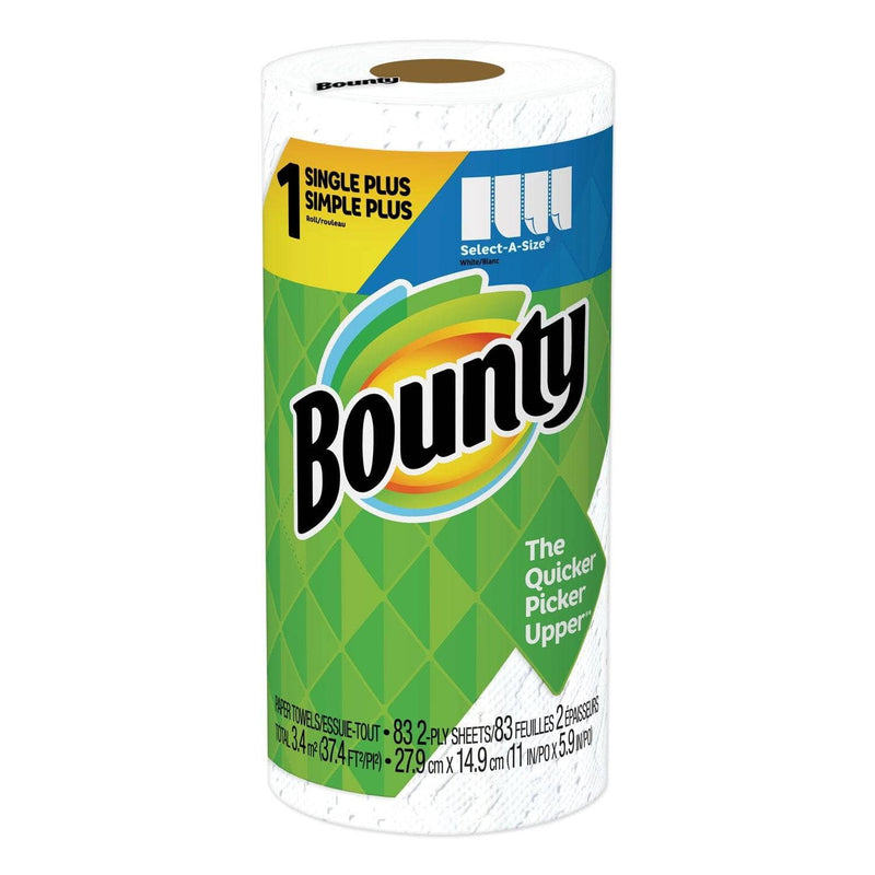 Bounty Select-A-Size Paper Towels, 2-Ply, White, 5.9 X 11, 83 Sheets/Roll - PGC47792RL