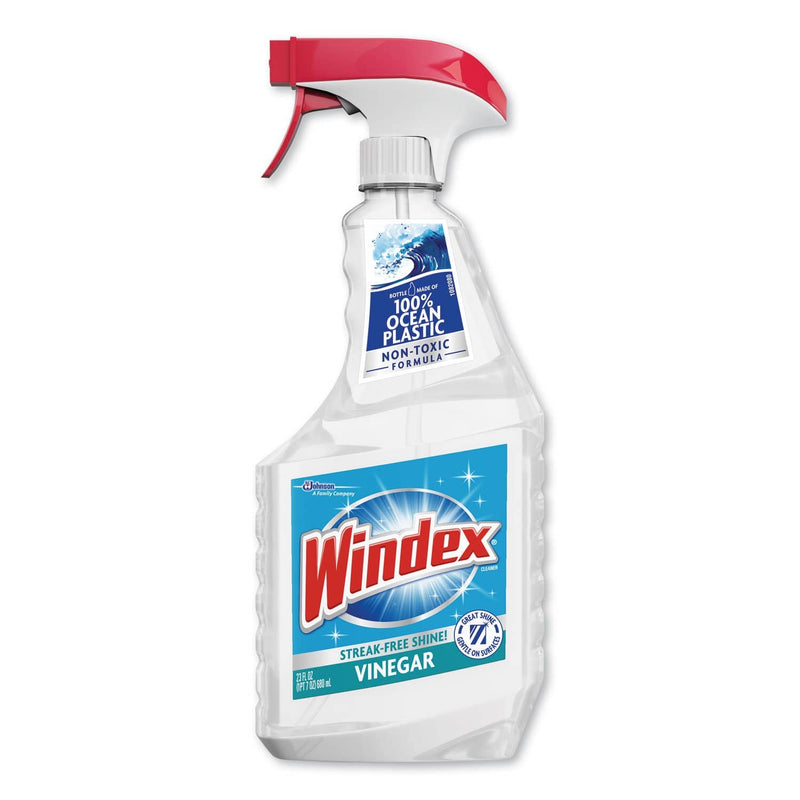 Windex Multi-Surface Vinegar Cleaner, Fresh Clean Scent, 23 Oz Spray Bottle - SJN312620EA - TotalRestroom.com