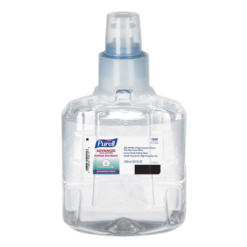 Purell Advanced Hand Sanitizer Ultra Nourishing Luxurious Foam, 1200 Ml Refill - GOJ190902EA - TotalRestroom.com