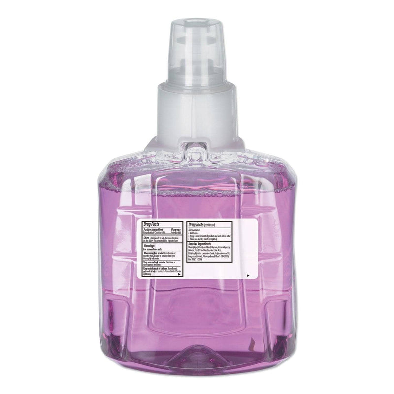 Gojo Antibacterial Plum Foam Hand Wash, 1200Ml, Plum Scent, Clear Purple - GOJ191202EA - TotalRestroom.com