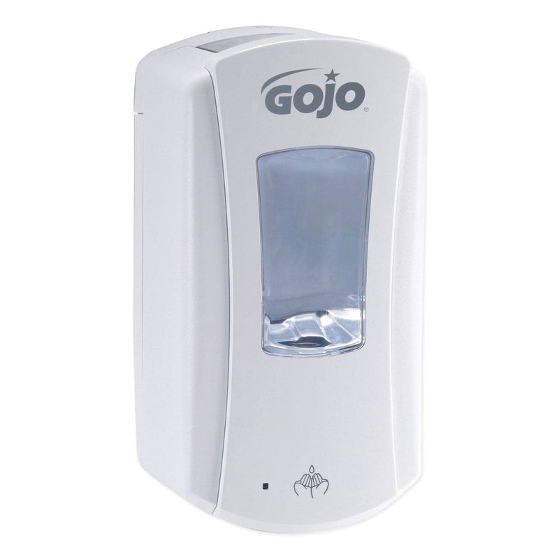 Gojo LTX-12 Touch-Free Dispenser, 1200 Ml, 5.75" X 3.33" X 10.5", White/White - GOJ198004 - TotalRestroom.com