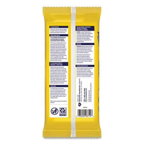 Fabuloso Multi Purpose Wipes, Lemon, 7 x 7, 24/Pack, 12 Packs/Carton - CPC98719