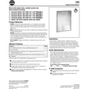Bradley 780-060360 (60 x 34) Commercial Restroom Mirror, Angle Frame, 60" W x 34" H, Stainless Steel w/ Satin Finish