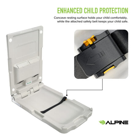 Alpine Industries ALP411-V Vertical Baby Changing Station-White