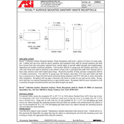 ASI 0345-41 Soap Dispenser - Liquid, Horizontal - Matte Black - 40 oz. - Surface Mounted