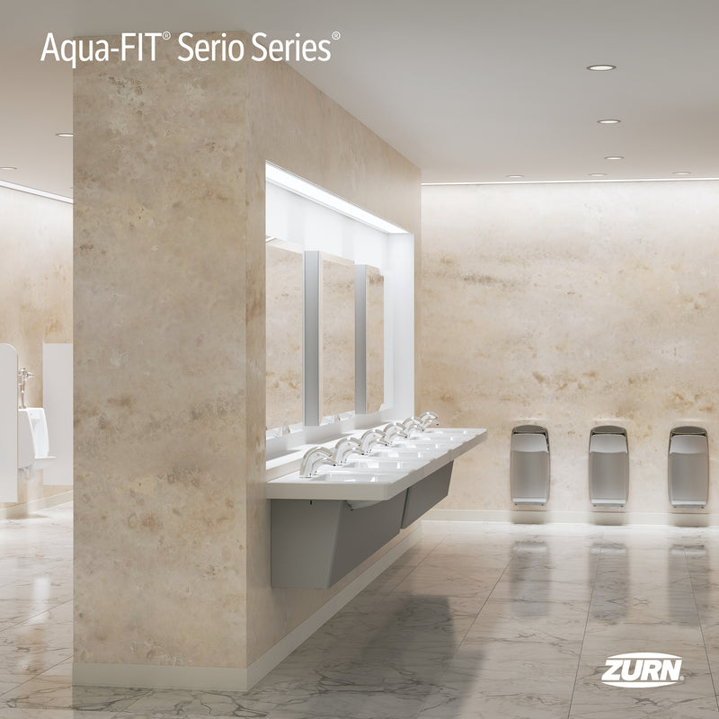 Zurn Z6955-XL-S-CWB-W1-F Aqua-FIT Serio Series Smart," 4" Centerset, 0.5 GPM, Sensor Faucet with connecting wire, in Chrome