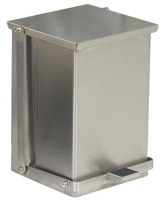 Bobrick B-220816 Foot-Operated Waste Receptacle, 8-Gallon