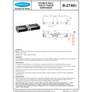 Bobrick B-27460 Commercial Double Roll Toilet Paper Dispenser, Surface-Mounted, Metal