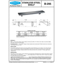 Bobrick B-295x18 Commercial Restroom Shelf, 5"W x 18"L, Stainless Steel w/ Satin Finish