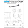 Bobrick B-5806x42 (42 x 1.25) Commercial Grab Bar, 1-1/4