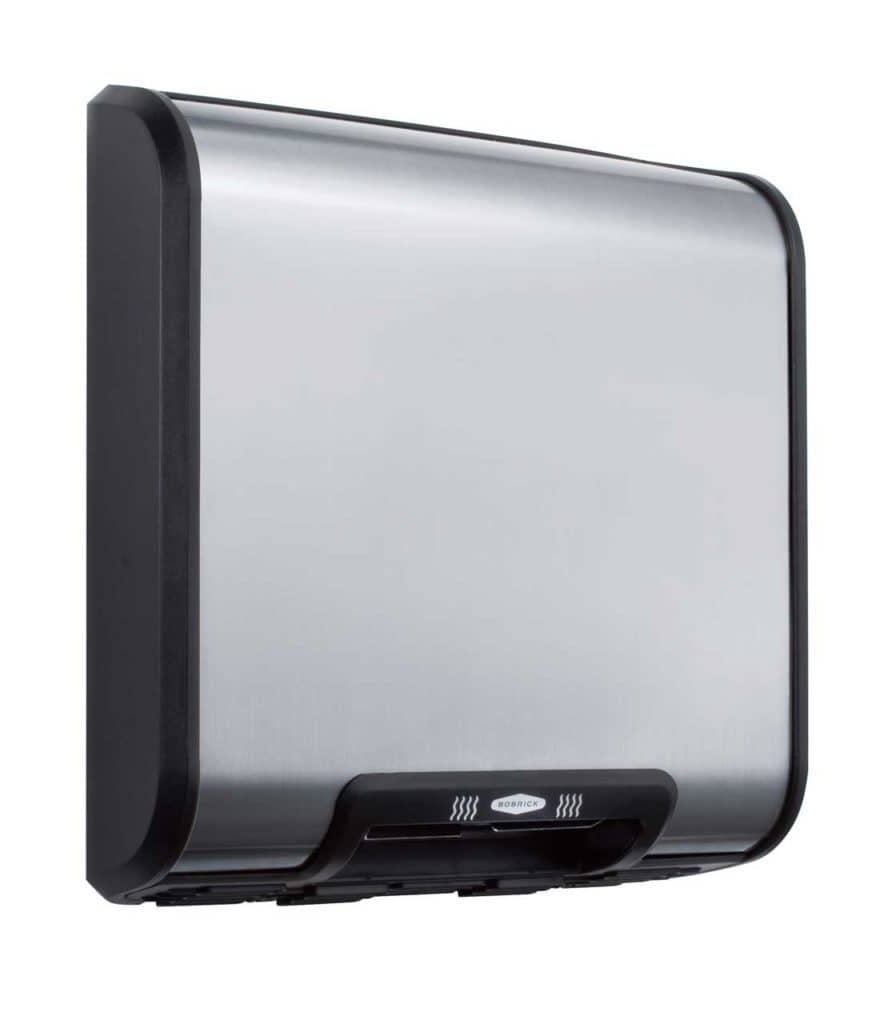 Bobrick B-7128 230V TrimDry ADA Surface-Mounted Hand Dryer, Stainless Steel Cover 230V