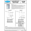 Bobrick B-290-2436 (24 x 36) Public Restroom Mirror, Angle Frame, 24