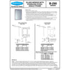 Bobrick 290-2436.MBLK (24 x 36) 290, Welded-Frame Mirrors, Matte Black, 24