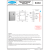 Bobrick B-354 Commercial Restroom Sanitary Napkin Disposal, Partition-Mounted, Stainless Steel