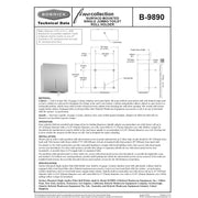 Bobrick B-9890 Fino Jumbo Toilet Tissue Dispenser