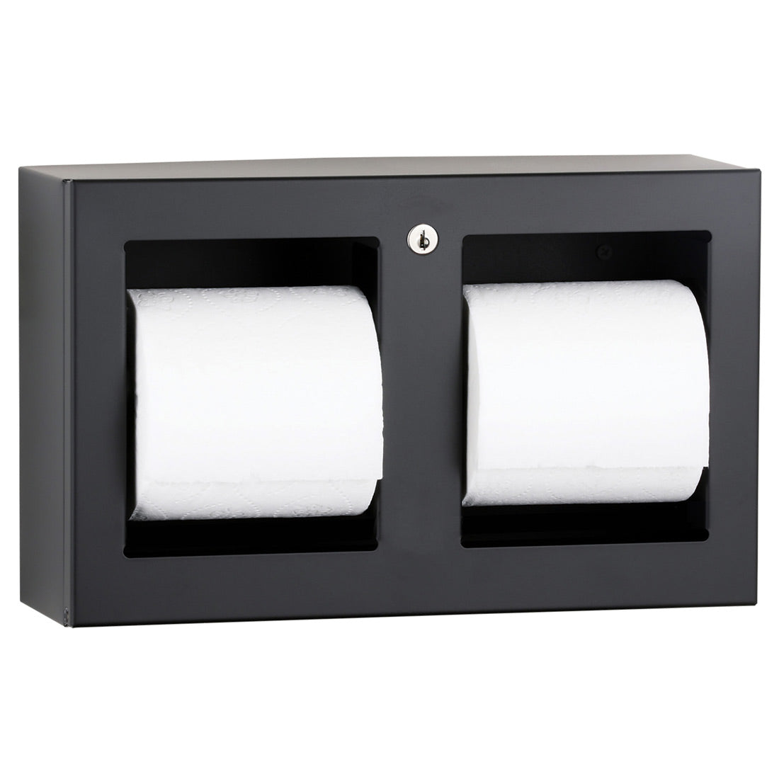 Bobrick B-3588.MBLK Matte Black Tissue Dispenser, Multi-Roll