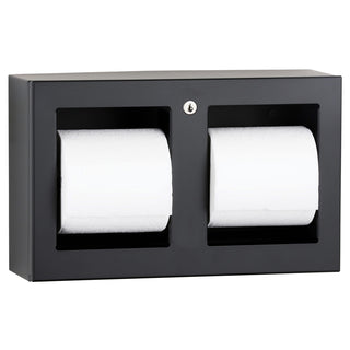 Bobrick B-3588.MBLK Matte Black Tissue Dispenser, Multi-Roll