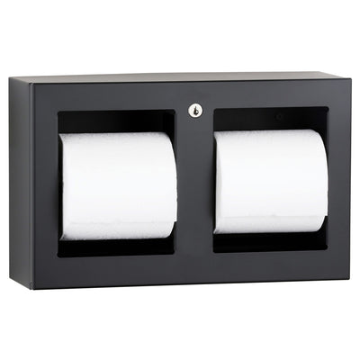 Bobrick B-3588.MBLK Matte Black Tissue Dispenser, Multi-Roll