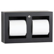 Bobrick B-3588.MBLK Matte Black Tissue Dispenser, Multi-Roll