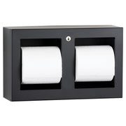 Bobrick B-3588.MBLK Matte Black Tissue Dispenser, Multi-Roll