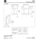 Bradley 7815-048360 (48 x 36) Commercial Restroom Mirror w/ Shelf, Channel Frame, 48" W x 36" H, Stainless Steel w/ Bright-Polished Finish